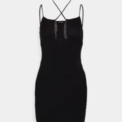 Strappy Lace Insert Open Neckline Mini Bodycon Dress - Robe De Soirée - Black 10 Strappy Lace Insert Open Neckline Mini Bodycon Dress - Robe De Soirée - Black -Even&Odd Soldes 91bf44fab4594a5b9cd44c61d7284b4b scaled