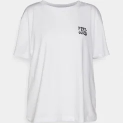 Even&Odd Clare Feel Good Chest Artwork - T-Shirt Imprimé - White -Even&Odd Soldes 93de4ae1befe4e51a56ee7af68a03971 scaled