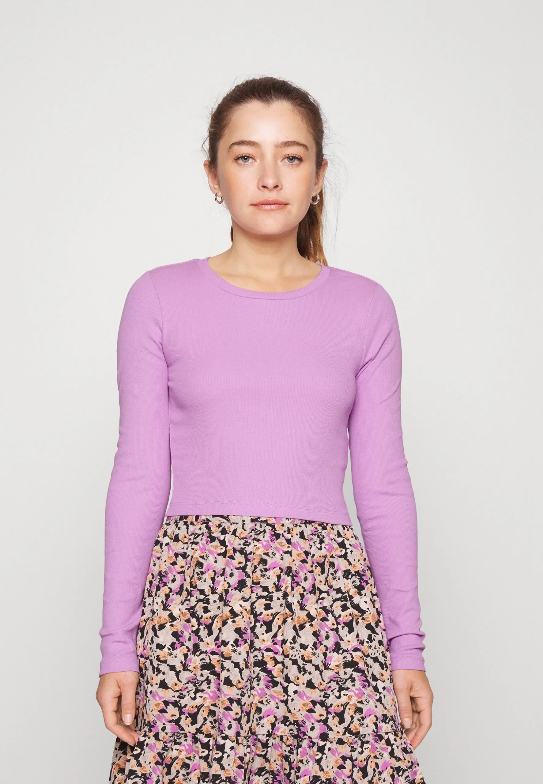 3 Pack - T-Shirt À Manches Longues - Black/White/ Lilac 4 3 Pack - T-Shirt À Manches Longues - Black/White/ Lilac – Image 2