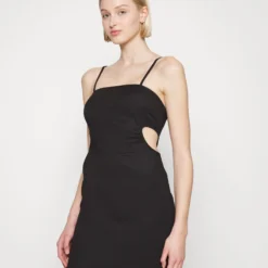 Even&Odd Strappy Open Waist Bodycon Mini Dress (Eo-Ss23-C130-Sp) / 802 - Black - Robe En Jersey - Black
