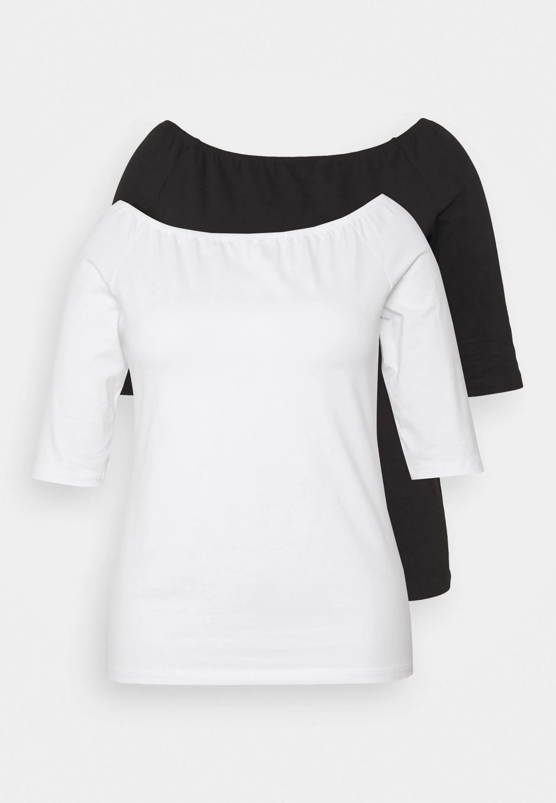 2 Pack - T-Shirt Basique - White/Black 6 2 Pack - T-Shirt Basique - White/Black – Image 4
