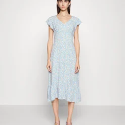 Even&Odd Robe De Jour - Light Blue/Pink