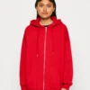 Even&Odd Sweat Zippé - Red