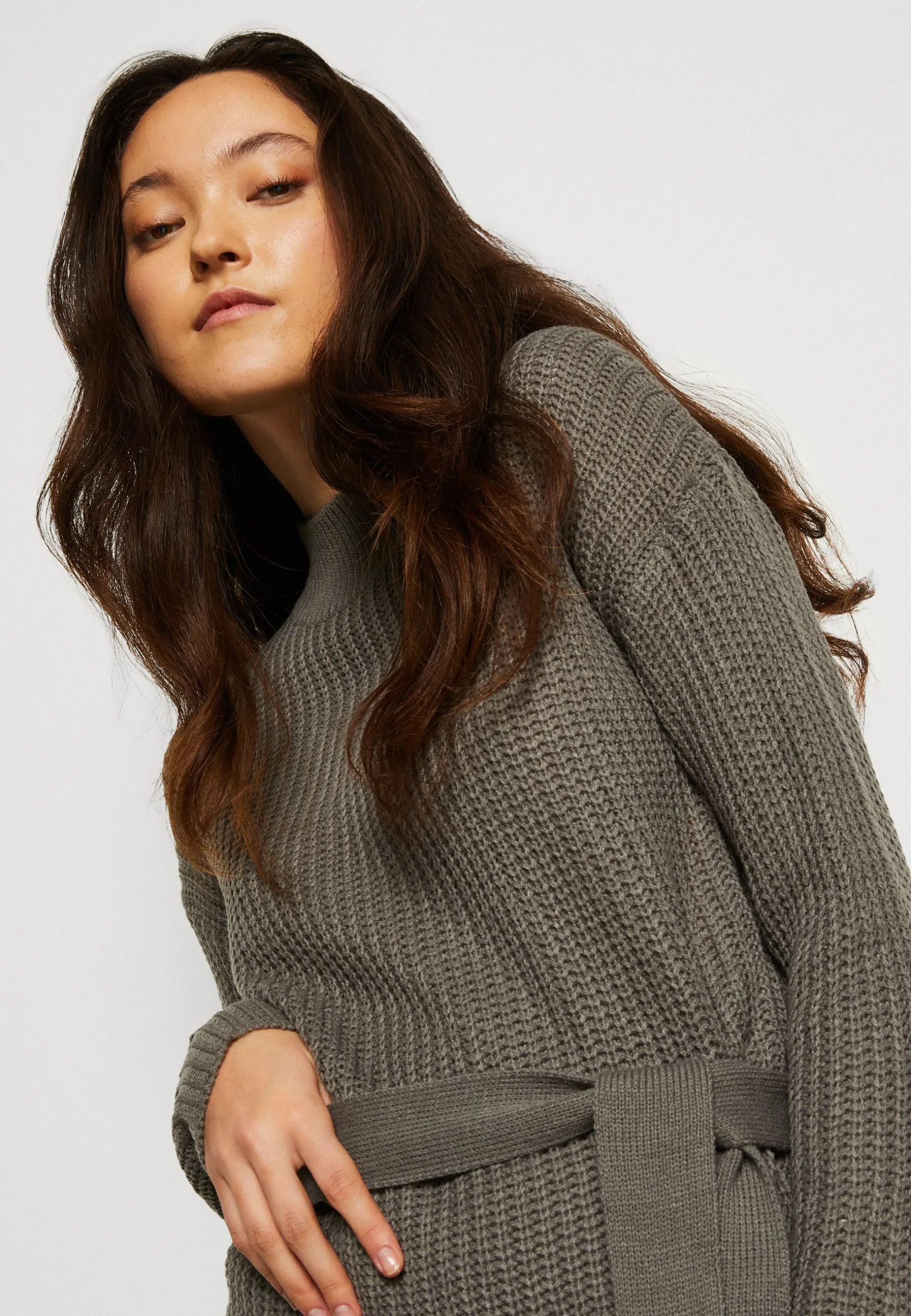 Even&Odd Loose High Neck Dress - Robe Pull - Dark Grey 6 Even&Odd Loose High Neck Dress - Robe Pull - Dark Grey – Image 4