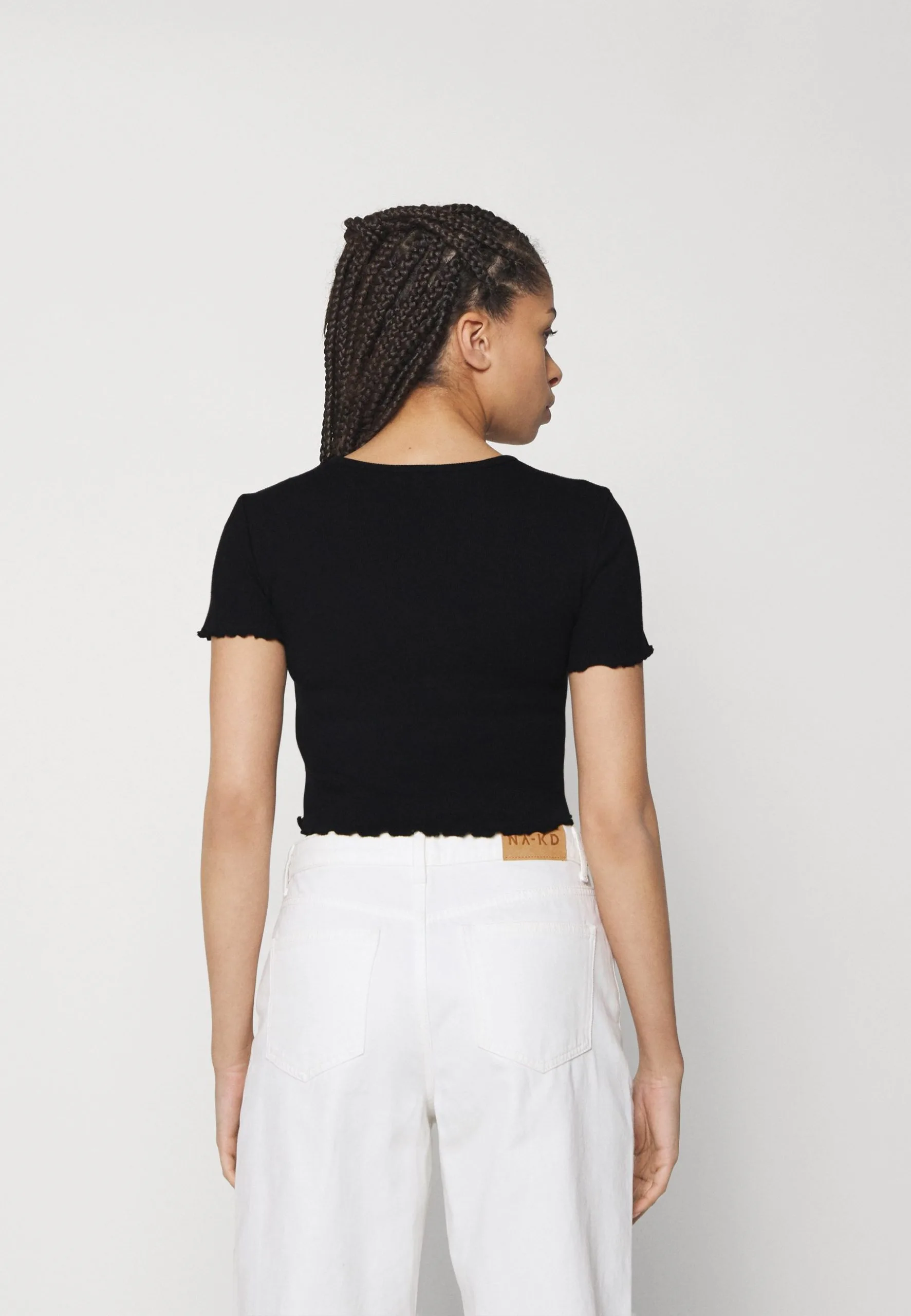 Even&Odd 2 Pack - T-Shirt Basique - Black/Pink 5 Even&Odd 2 Pack - T-Shirt Basique - Black/Pink – Image 3