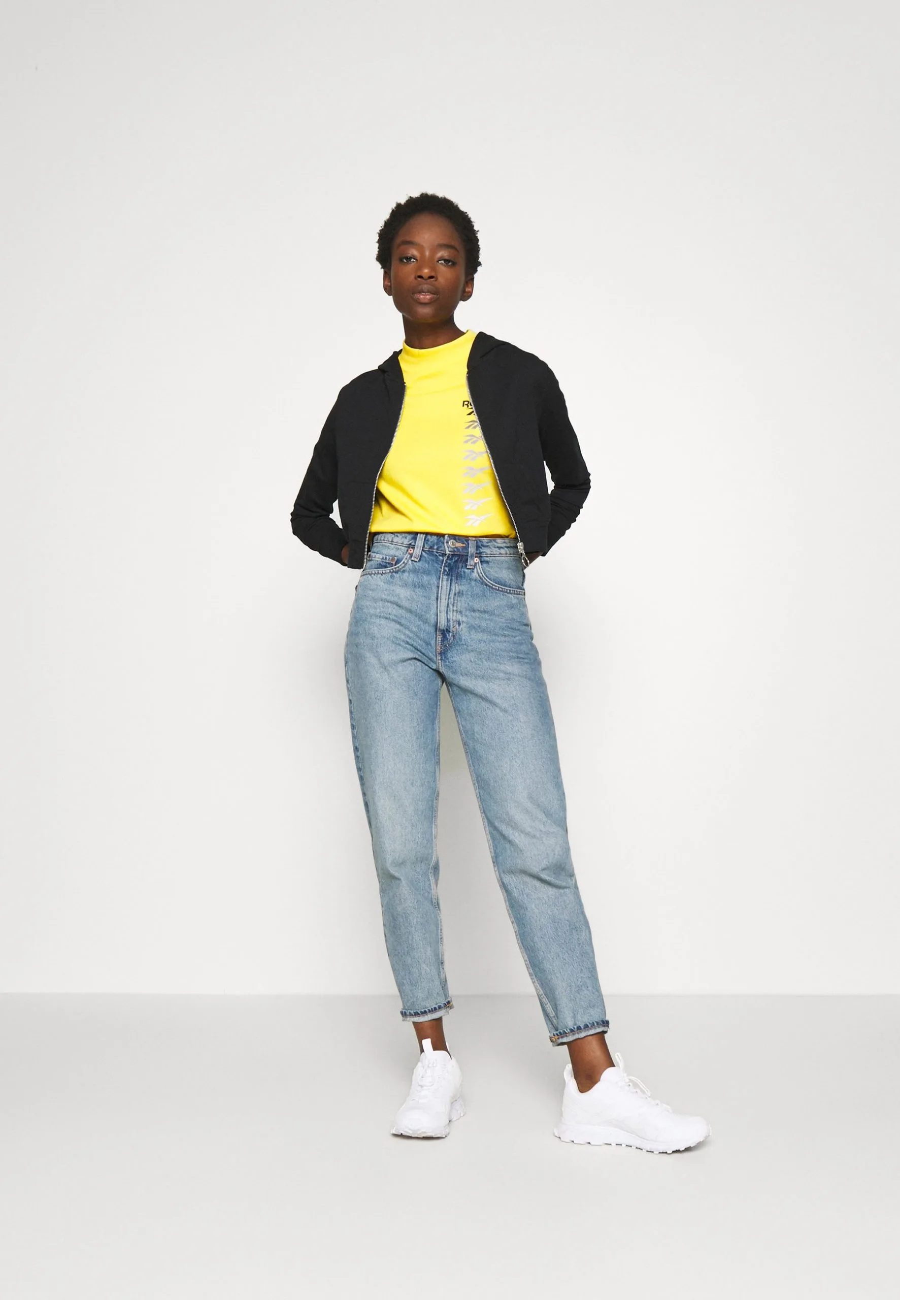 Even&Odd Sweat Zippé - Black 4 Even&Odd Sweat Zippé - Black – Image 2