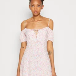 Even&Odd Robe De Jour - Off-White/Pink