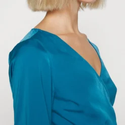 Even&Odd Woven Drape Mini Dress - Robe De Soirée - Blue -Even&Odd Soldes a6a480c67aca44a4bc52f72f07362a21 scaled