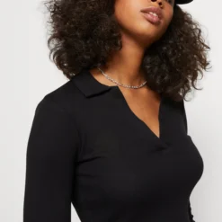 Even&Odd Long Sleeve Collar - T-Shirt À Manches Longues - Black -Even&Odd Soldes aa6f27938e014275bbaec31fc0d490b5 scaled