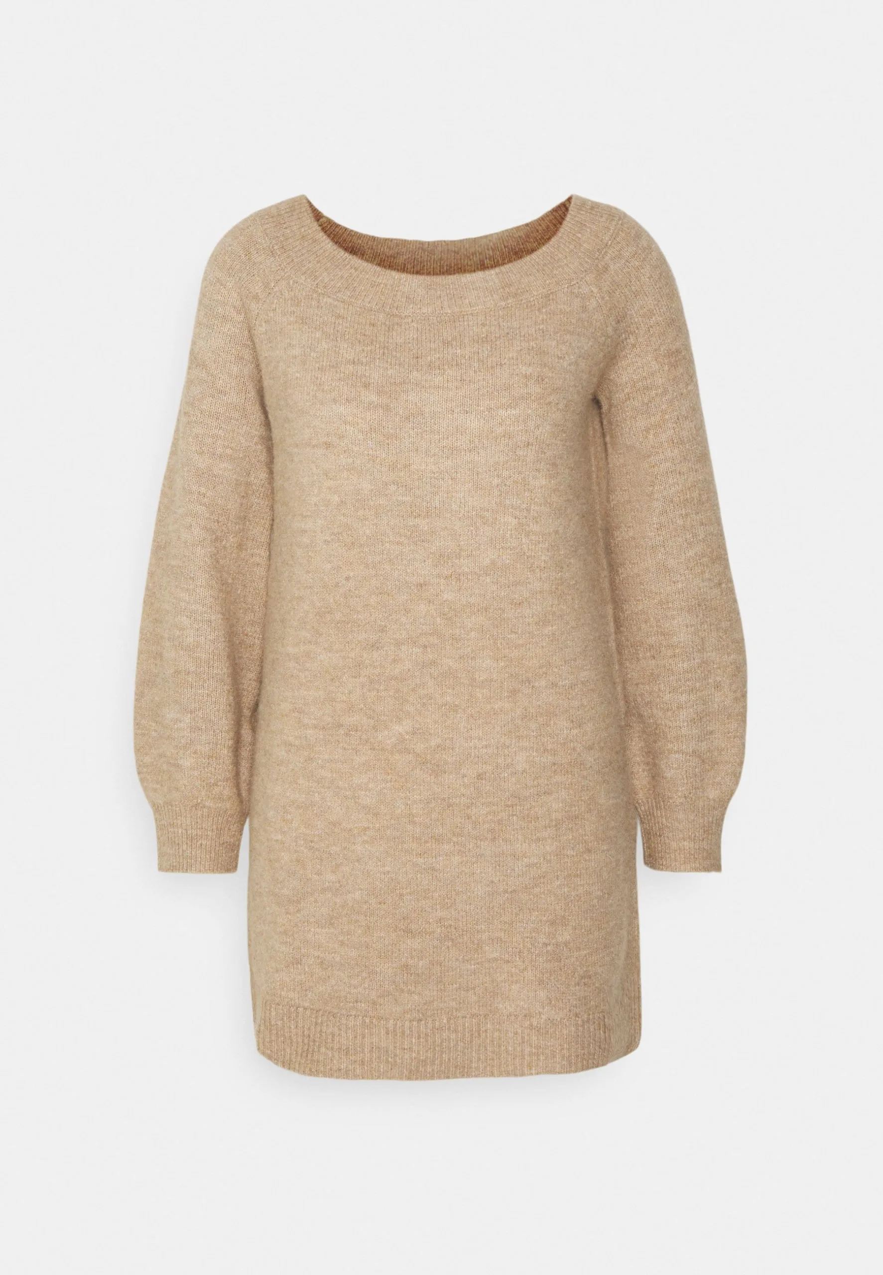 Even&Odd Schulterfrei Mini Strickkleid - Robe Pull - Camel 5 Even&Odd Schulterfrei Mini Strickkleid - Robe Pull - Camel – Image 4