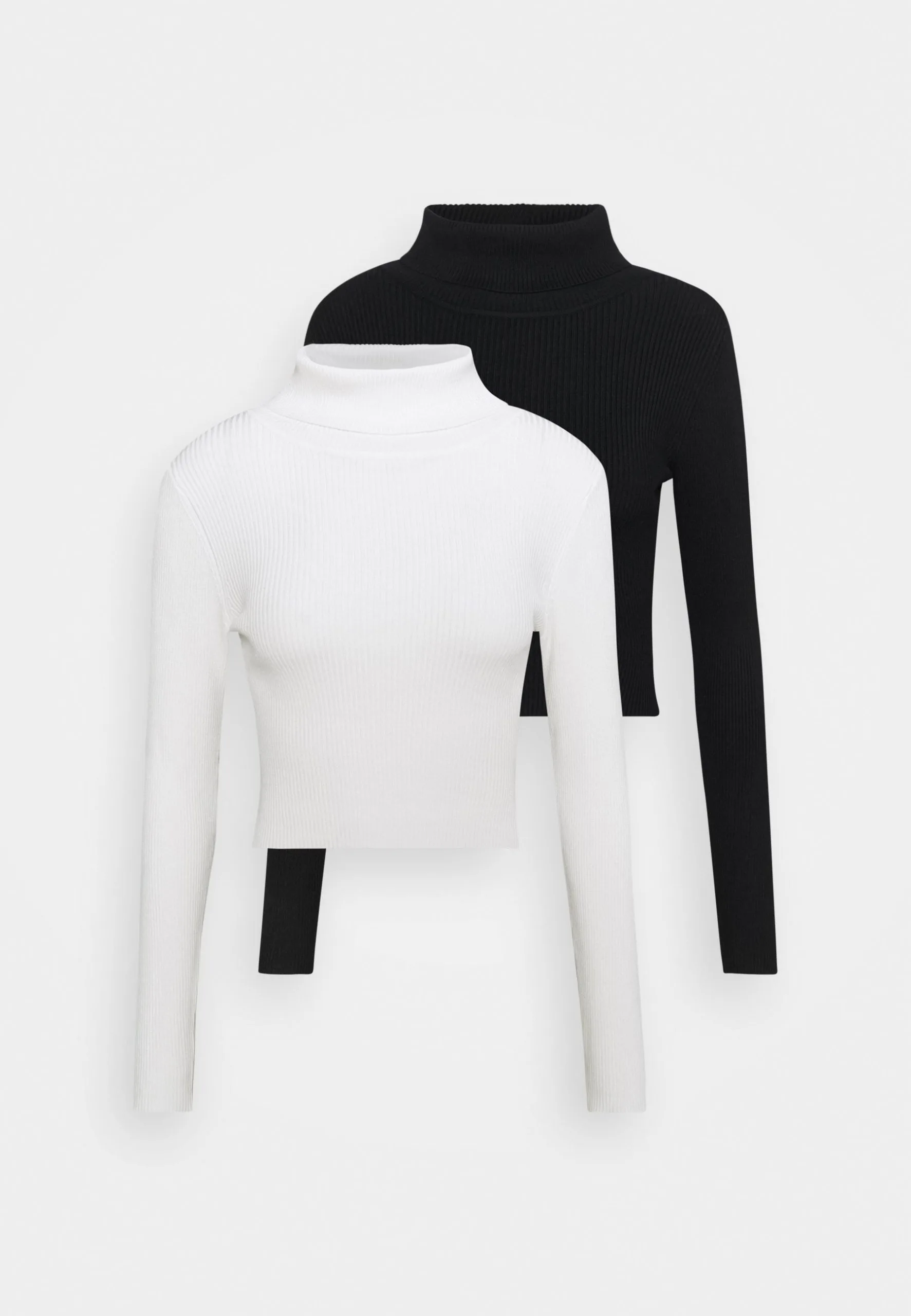 Even&Odd Cropped Turtle Neck 2 Pack - Pullover - Black/ White 8 Even&Odd Cropped Turtle Neck 2 Pack - Pullover - Black/ White – Image 6