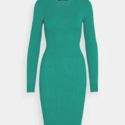 Even&Odd Crew Ausschnitt Ripp Basic Bodycon Mini Strickkleid - Robe Fourreau - Green 12 Even&Odd Crew Ausschnitt Ripp Basic Bodycon Mini Strickkleid - Robe Fourreau - Green -Even&Odd Soldes abfe639f4dfe45e7909e54860a5b5008 scaled