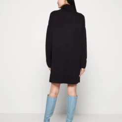 Even&Odd Rollkragen Mini Basic Strickkleid - Robe Pull - Black -Even&Odd Soldes aec84f67fb904e5fa9c3be079805e449 scaled