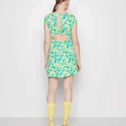 Even&Odd Robe En Jersey - Green/Multi-Coloured