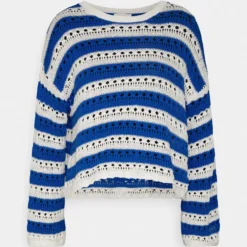 Even&Odd Pullover - White/Blue -Even&Odd Soldes b55a96eaabdf4f08bc24e6dffff577e6 scaled