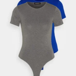 Even&Odd 2 Pack - T-Shirt Basique - Blue/Mottled Dark Grey -Even&Odd Soldes c76a5faf446c4574b2a40dccc3595473 scaled