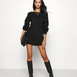 Even&Odd Schulterfrei Mini Strickkleid - Robe Pull - Black 9 Even&Odd Schulterfrei Mini Strickkleid - Robe Pull - Black -Even&Odd Soldes c7a56604729348a5bc773f096bd06b32 scaled