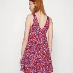 Even&Odd Sleeveless V Neck Volant Hem Flared Mini Dress (Eo-Ss23-C135-Sj) / Black - 802_Pink - 402_Orange - 205 - Robe De Jour - Black - 802_Pink - 402_Orange - 205 -Even&Odd Soldes cfaa0dc226794948b08bf33e896497ba scaled