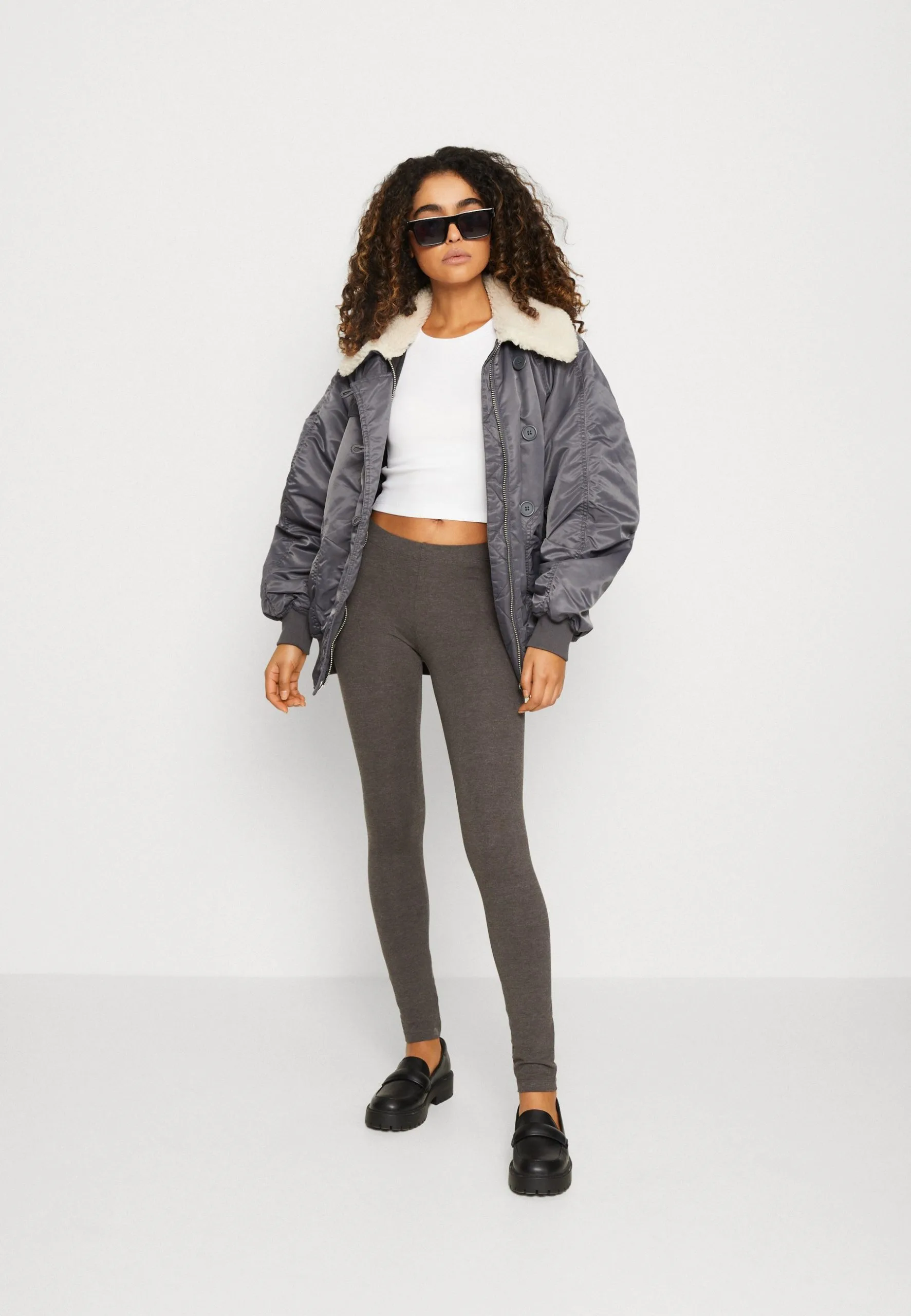 Even&Odd 2 Pack - Legging - Mottled Dark Grey/Dark Blue 3 Even&Odd 2 Pack - Legging - Mottled Dark Grey/Dark Blue