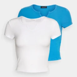 Even&Odd 2 Pack - T-Shirt Basique - Blue/White -Even&Odd Soldes d3380ce8fb9a469bbb908e5b080ae4a3 scaled