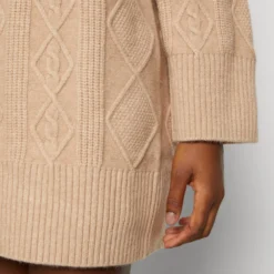 Even&Odd Perkin Ausschnitt Mini Strickkleid - Robe Pull - Tan -Even&Odd Soldes d343f8f2be8f471d86d3692e4f4def89 scaled