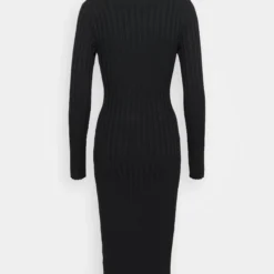 Even&Odd Rollkragen Bodycon Ripp Midi Strickkleid - Robe Fourreau - Black -Even&Odd Soldes da4246995487476d94f023d5a784fee4 scaled