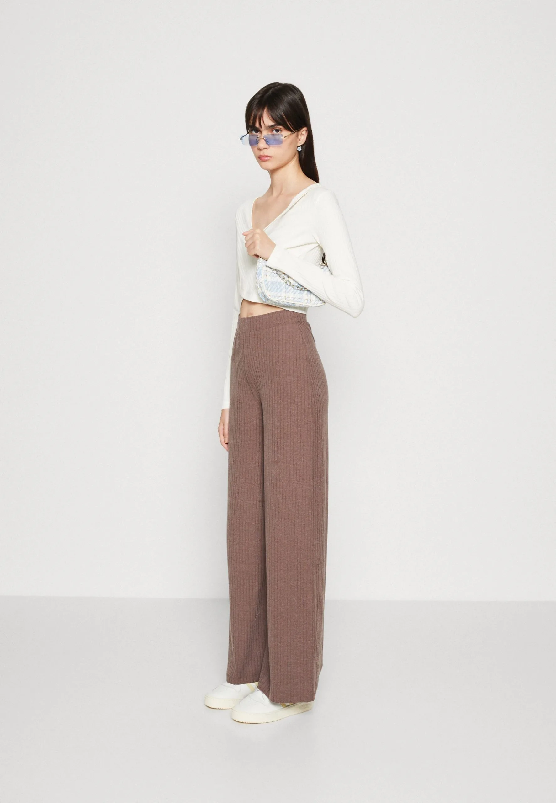 Even&Odd Pantalon Classique - Mottled Dark Brown 4 Even&Odd Pantalon Classique - Mottled Dark Brown – Image 2