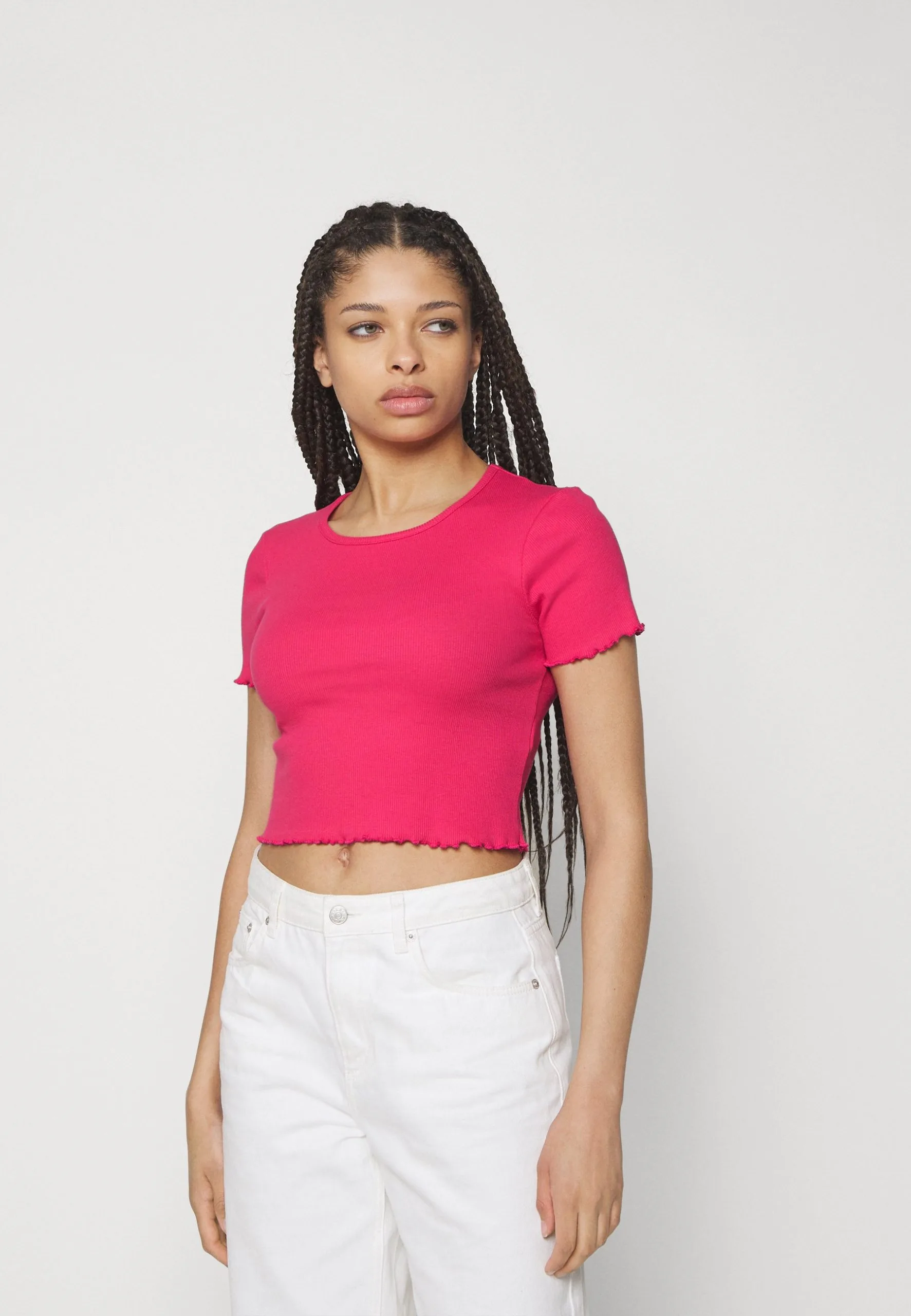 Even&Odd 2 Pack - T-Shirt Basique - Black/Pink 6 Even&Odd 2 Pack - T-Shirt Basique - Black/Pink – Image 4