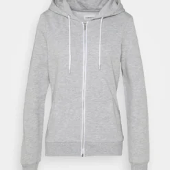 Even&Odd Sweat Zippé - Mottled Light Grey 10 Even&Odd Sweat Zippé - Mottled Light Grey -Even&Odd Soldes e577a2672dcc4911ae445a700cf9791f scaled