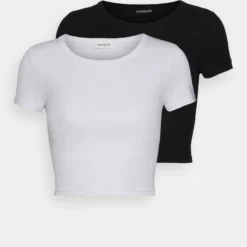 T-Shirt Basique - Black/White -Even&Odd Soldes e6ebc89a155b4dc6b93b457589d3012f scaled