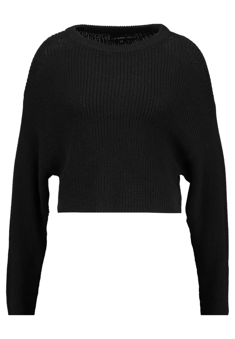 Even&Odd Cropped Jumper - Pullover - Black 6 Even&Odd Cropped Jumper - Pullover - Black – Image 5