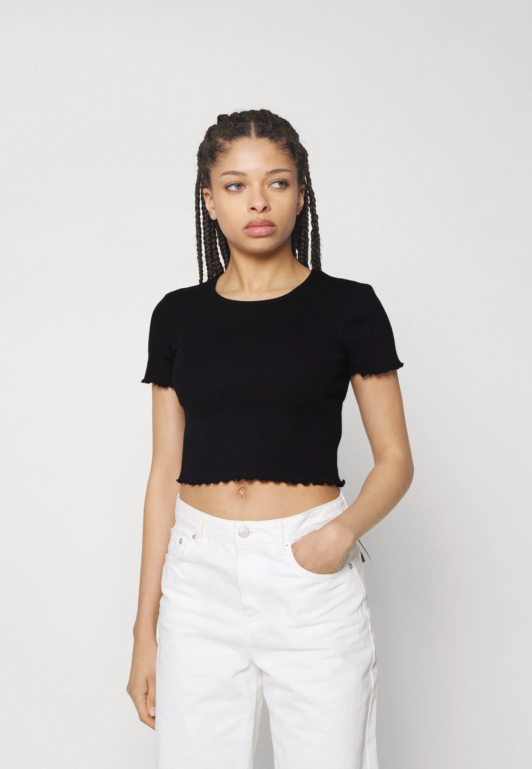 Even&Odd 2 Pack - T-Shirt Basique - Black/Pink 4 Even&Odd 2 Pack - T-Shirt Basique - Black/Pink – Image 2