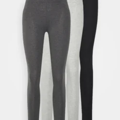 Even&Odd 3 Pack - Legging - Black /Mottled Dark Grey/Mottled Light Grey