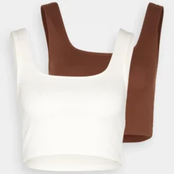 Even&Odd Débardeur - Off White/Dark Brown -Even&Odd Soldes eebfba8867ee42358c59f53ad7ab301a scaled