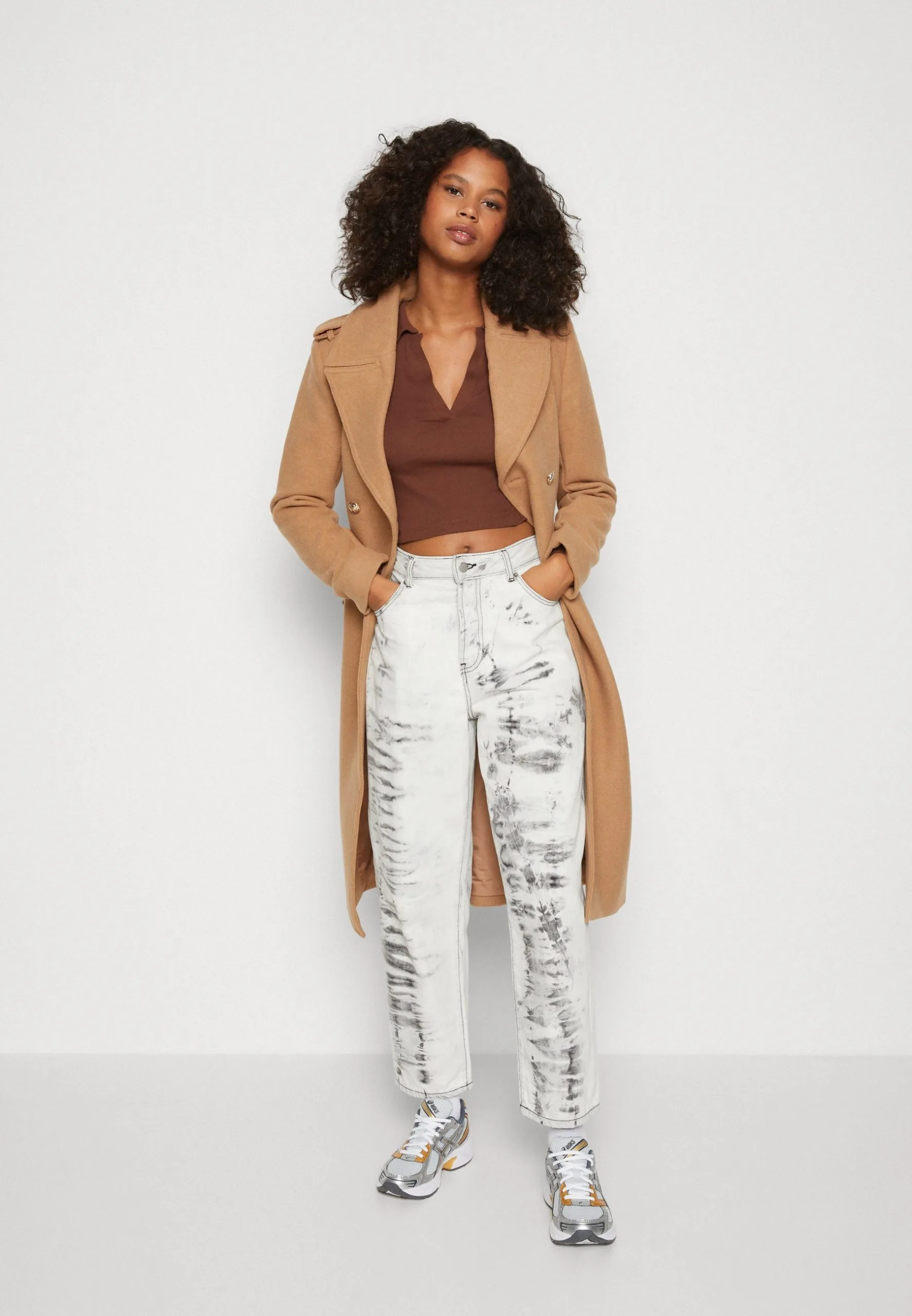 Even&Odd Long Sleeve Collar - T-Shirt À Manches Longues - Brown 4 Even&Odd Long Sleeve Collar - T-Shirt À Manches Longues - Brown – Image 2