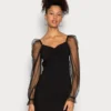 Even&Odd Long Puff Sleeves Rushing Bodycon Dress - Robe De Soirée - Black 2 Even&Odd Long Puff Sleeves Rushing Bodycon Dress - Robe De Soirée - Black -Even&Odd Soldes f0cc9468a38c433c9936d20c296adb08 scaled