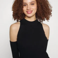 Even&Odd Party Schulterfrei Bodycon Mini Strickkleid - Robe Pull - Black -Even&Odd Soldes f2dc5d90fd7d49d18cc121a7993530fa scaled