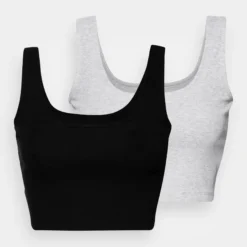 Even&Odd Débardeur - Black/Light Grey -Even&Odd Soldes f34cdd50781b4fbc890430f002480bbd scaled