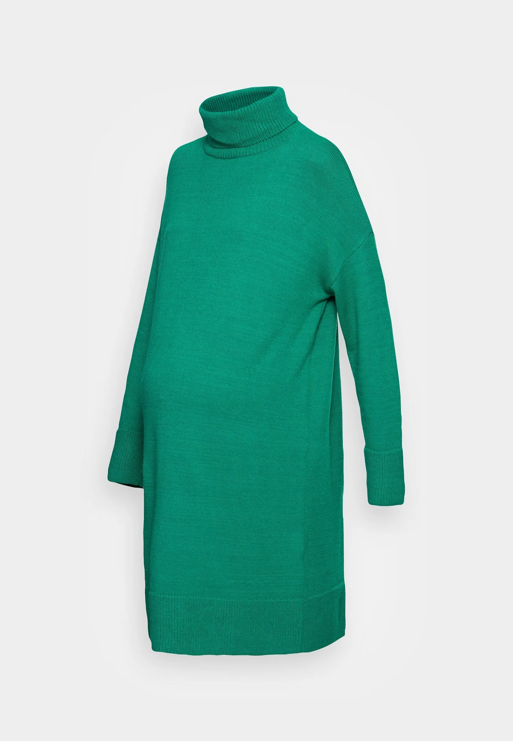 Rollkragen Basic Mini Strickkleid - Robe Pull - Green 3 Rollkragen Basic Mini Strickkleid - Robe Pull - Green