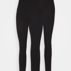 Even&Odd High Waisted Leggings 2 Pack - Legging - Black