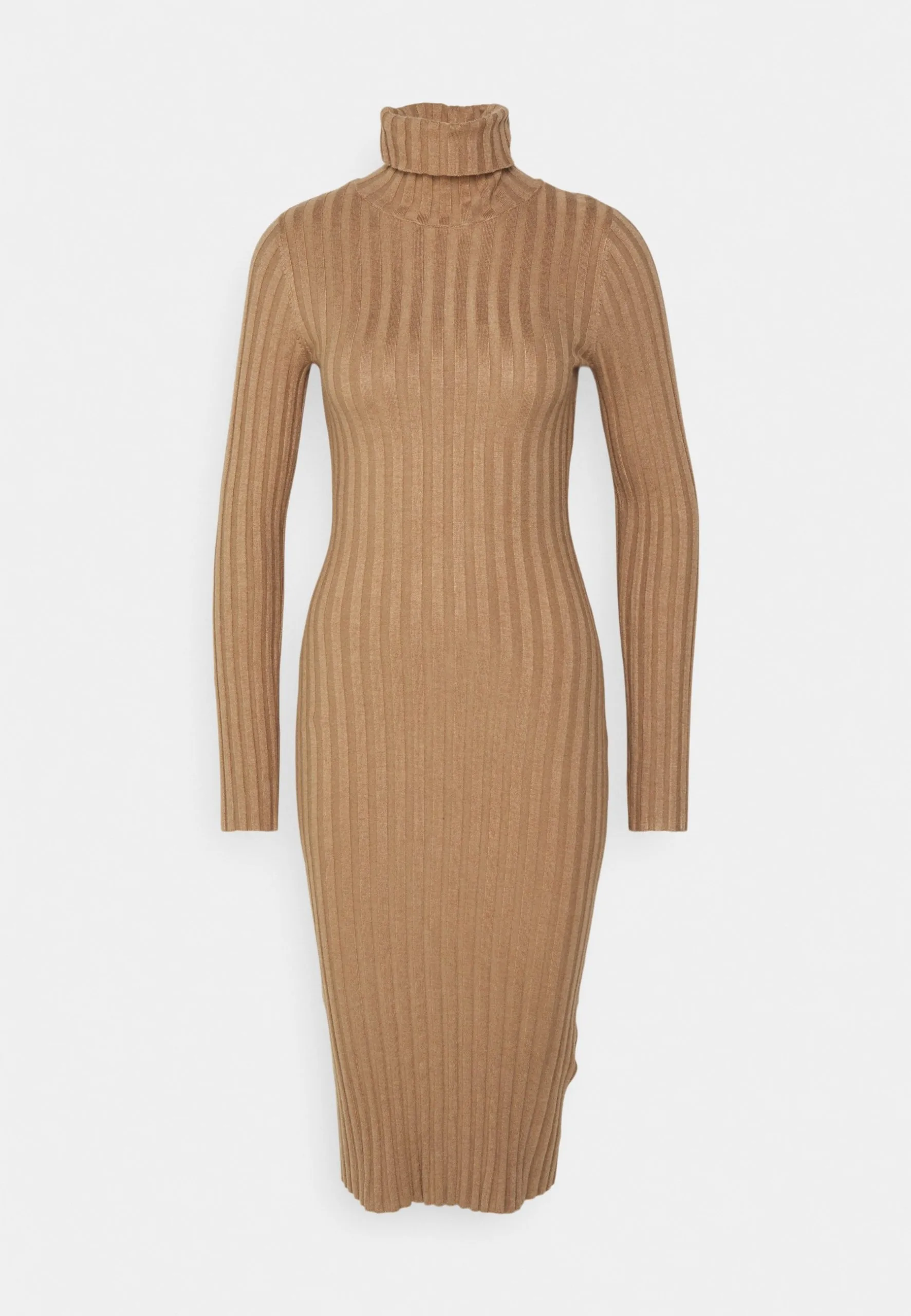 Even&Odd Rollkragen Bodycon Ripp Midi Strickkleid - Robe Fourreau - Camel 7 Even&Odd Rollkragen Bodycon Ripp Midi Strickkleid - Robe Fourreau - Camel – Image 5